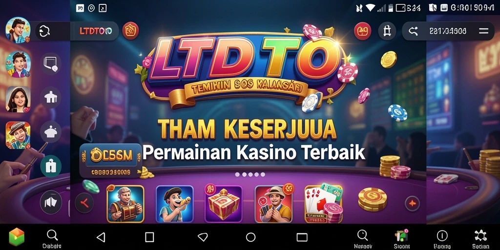 Screenshot dari gameplay LTDTOTO yang menunjukkan keseruan permainan Kasino.