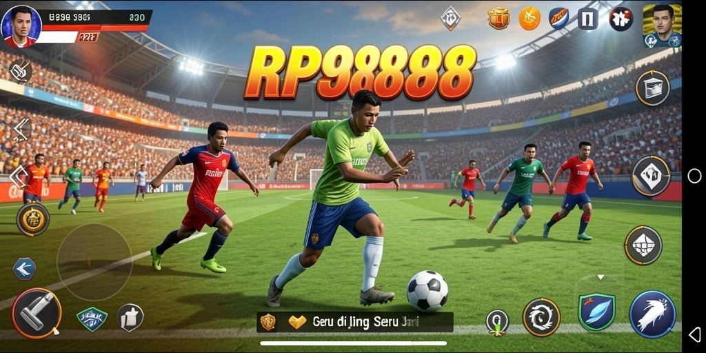 Tampilan menarik gameplay olahraga dalam RP8888